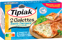 Galettes Saint Jacques beurre persille TIPIAK