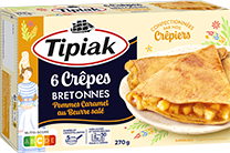 6 Crêpes Pommes Caramel au Beurre Salé TIPIAK
