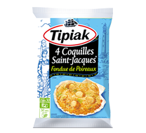Coquilles Saint Jacques Fondue de poireaux TIPIAK